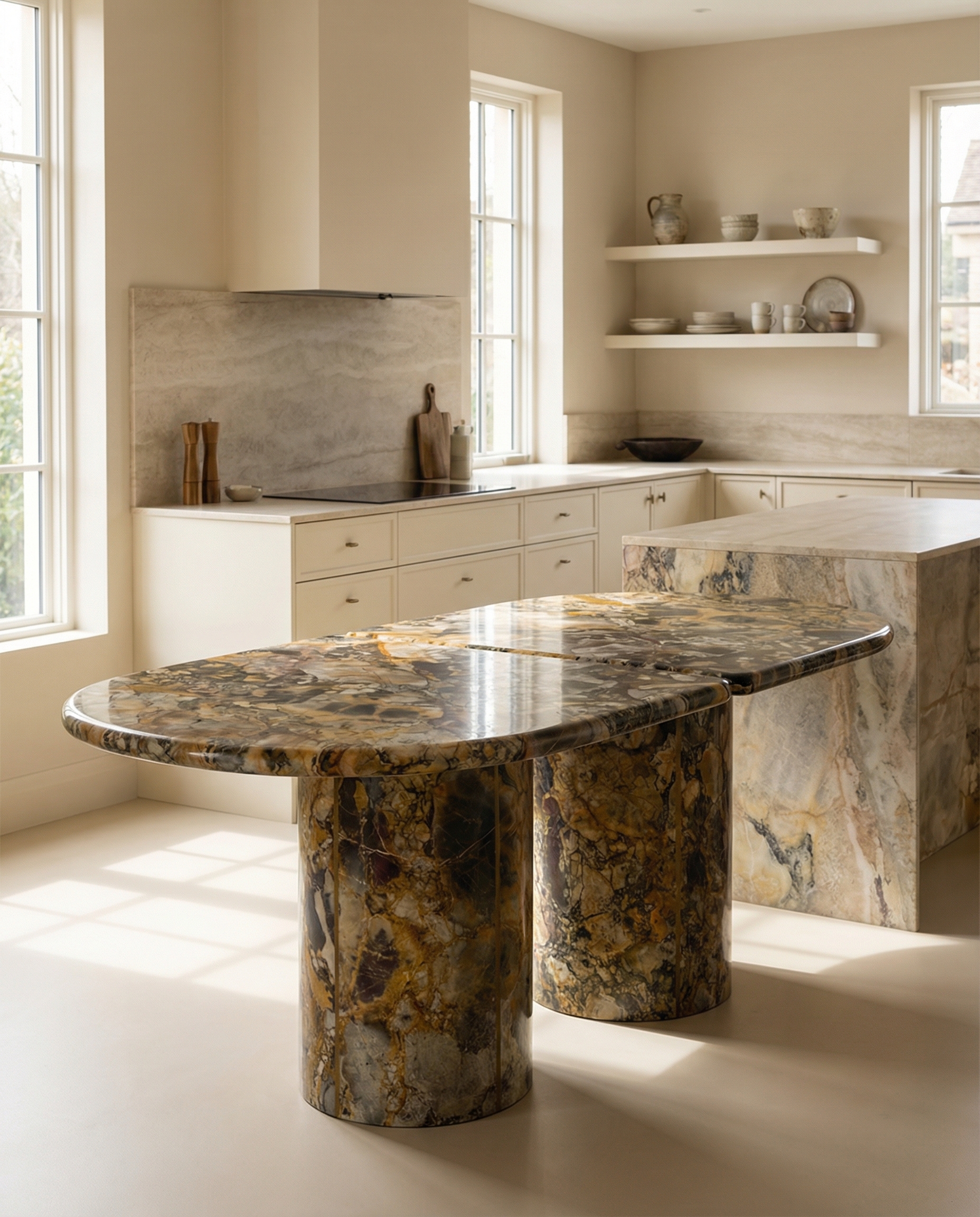 Eclipse Dining Table — the circle perfected in marble, a table for long evenings